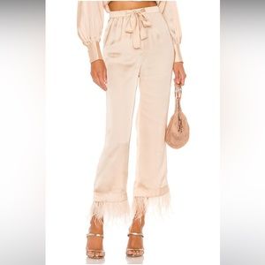 L'Academie The Chantal Pant in Ivory Cream Size XS